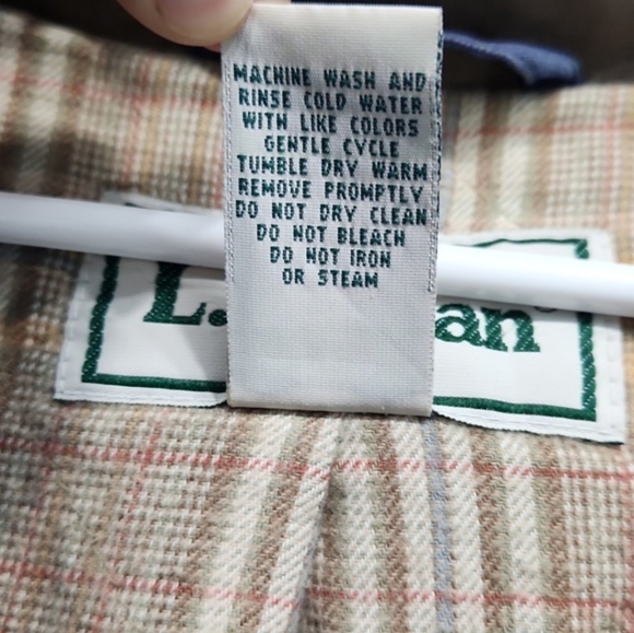 L.L. Bean Blue Polyester Nylon Coat Jacket - Picture 6 of 14